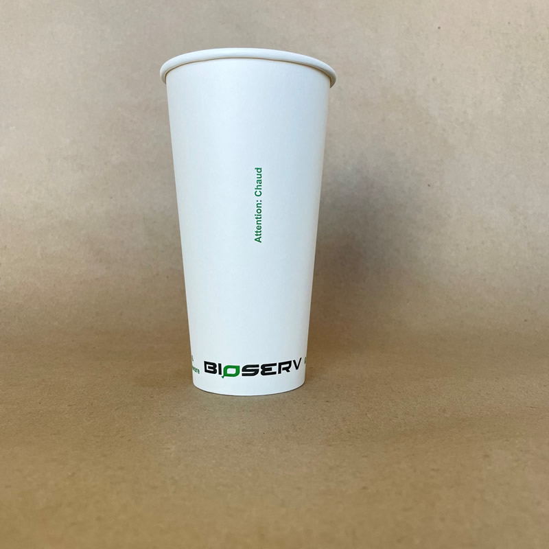 20oz. Bioserv Single Wall Hot Cup BPI